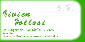 vivien hollosi business card